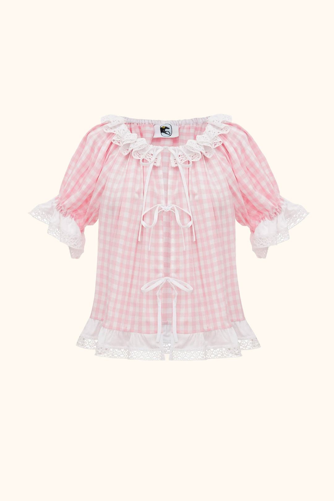 Romantica Lounge Set with Shorts in Pink Vichy