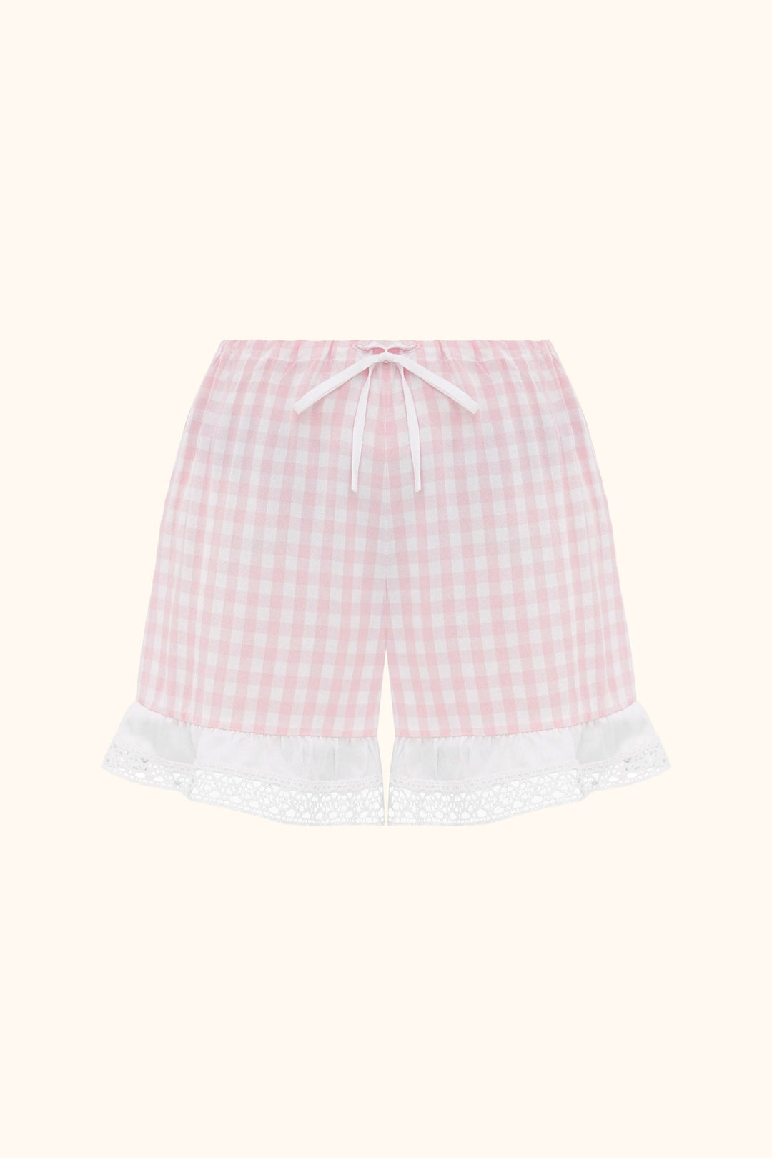Romantica Lounge Set with Shorts in Pink Vichy