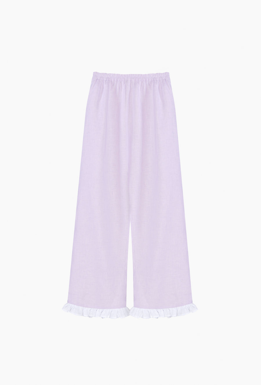 Puff Linen Lounge Pants in Lavender