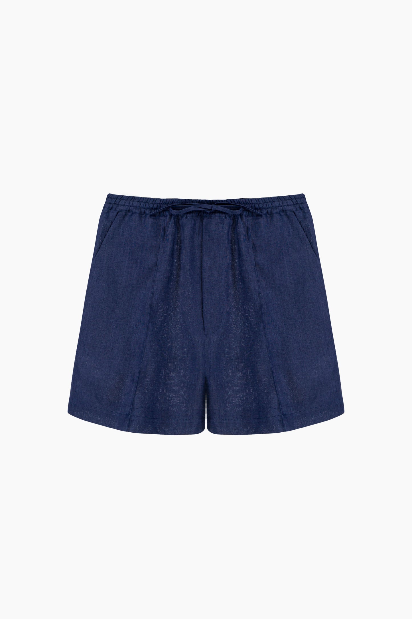 Unisex Linen Shorts in Navy