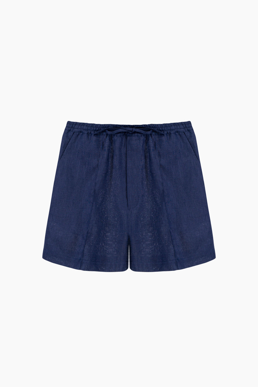 Unisex Linen Shorts in Navy